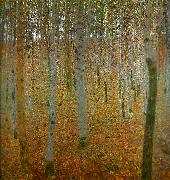 Gustav Klimt bjorkskog Spain oil painting artist